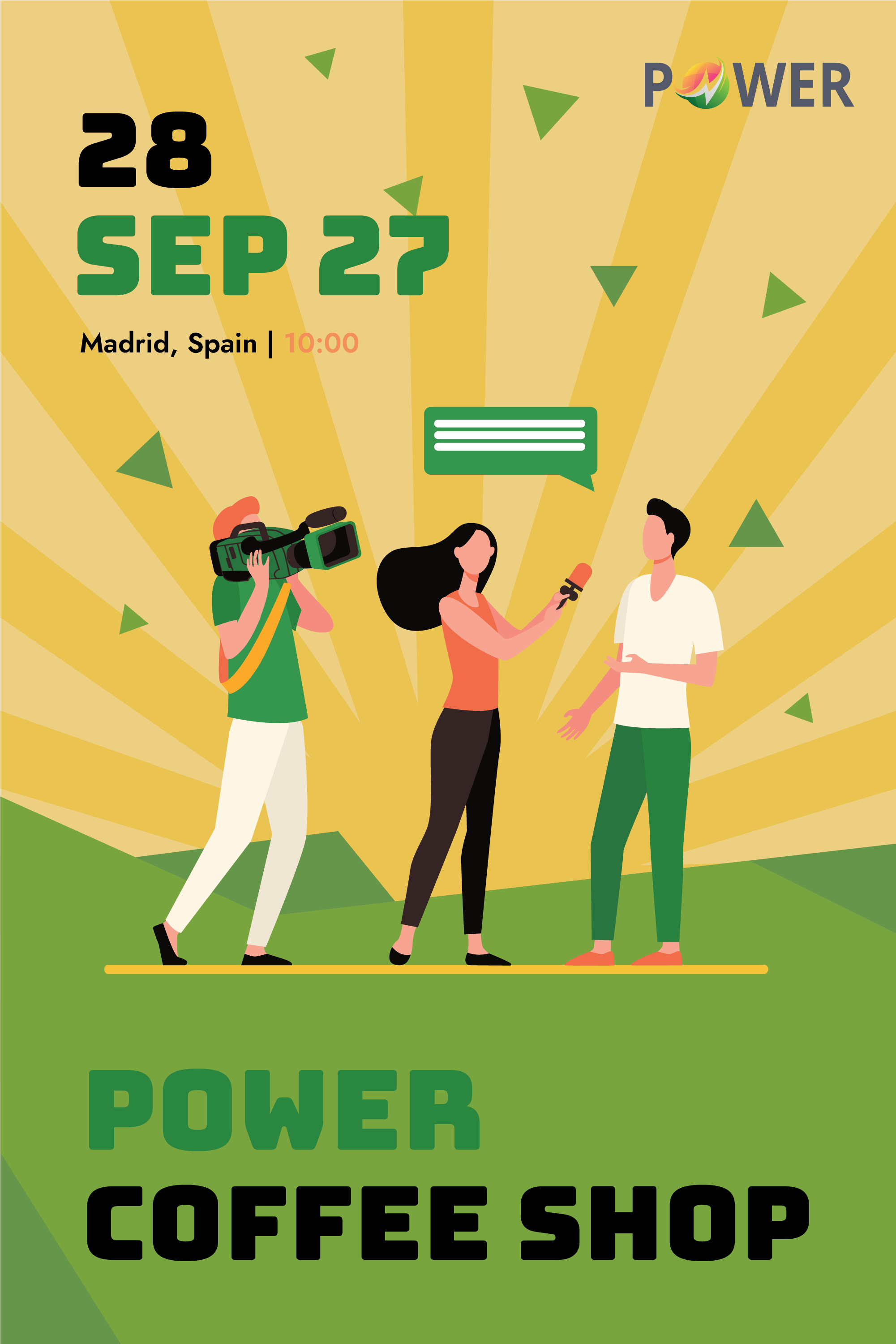 Power Coffee Shops Poster