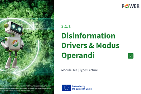 Module 3 — Disinformation Narratives & Modus Operandi